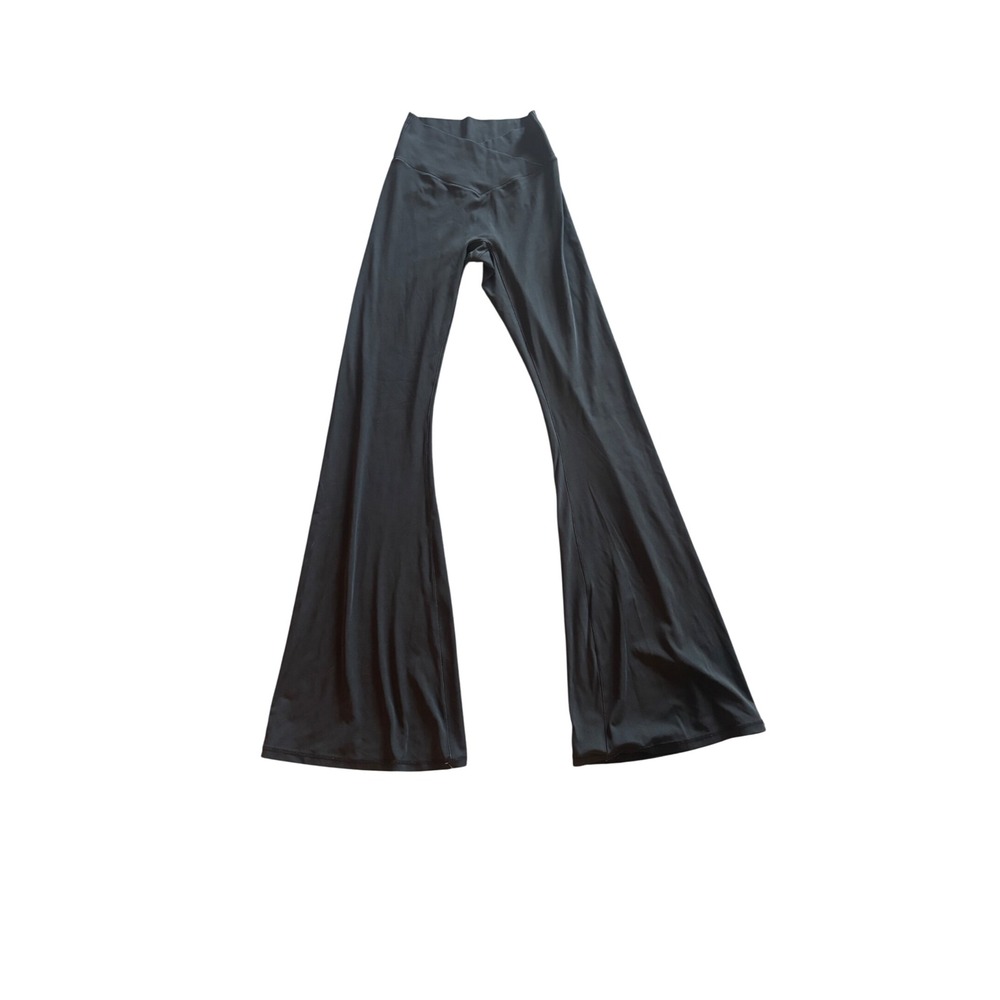 Sunzel Crossover Flare Leggings Black High Waisted Yoga Pants Small